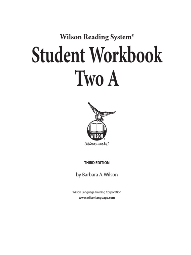 Wilson Reading System Workbook 2A | PDF