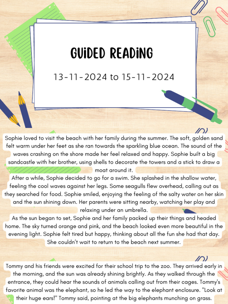 Guided Reading 131124-151124 | PDF