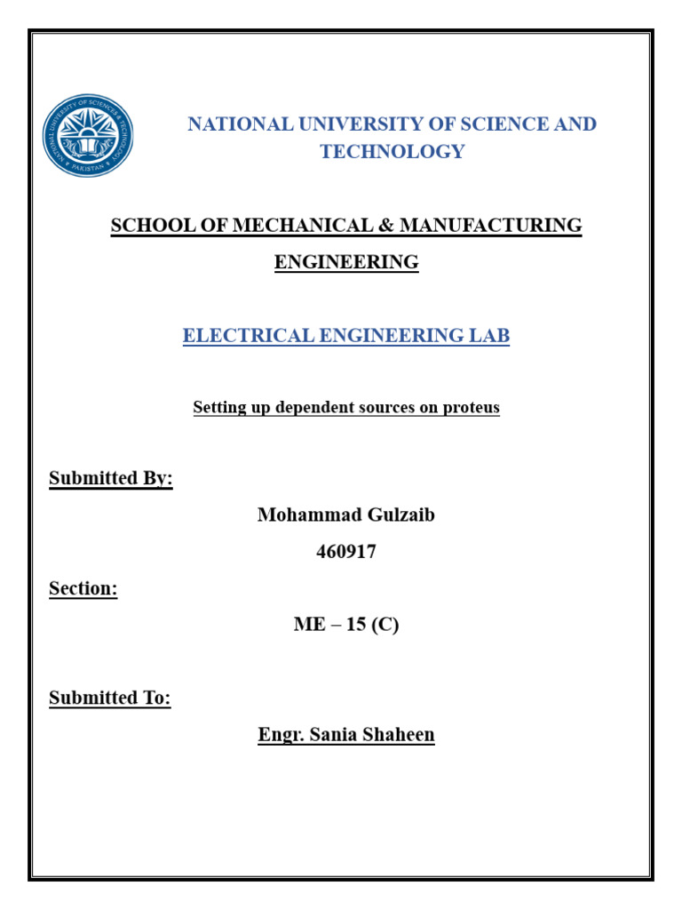 Electrical Engineering Lab 9 | PDF | Electronic Circuits | Amplifier
