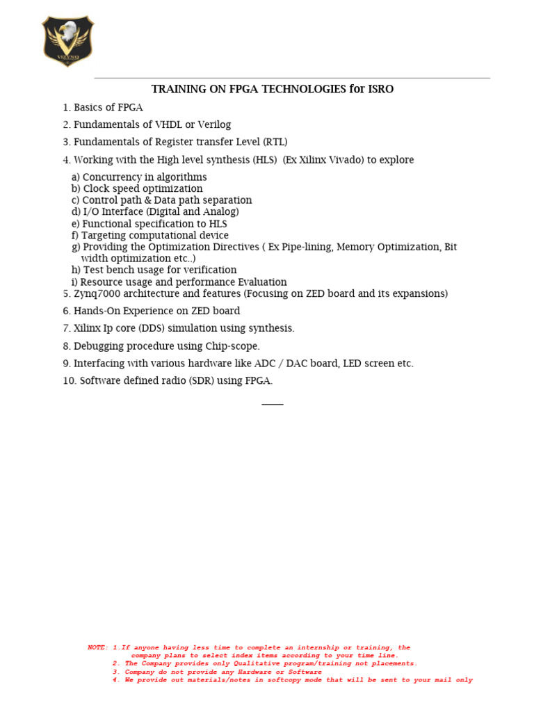 FPGA Training Program for ISRO | PDF | Field Programmable Gate Array ...