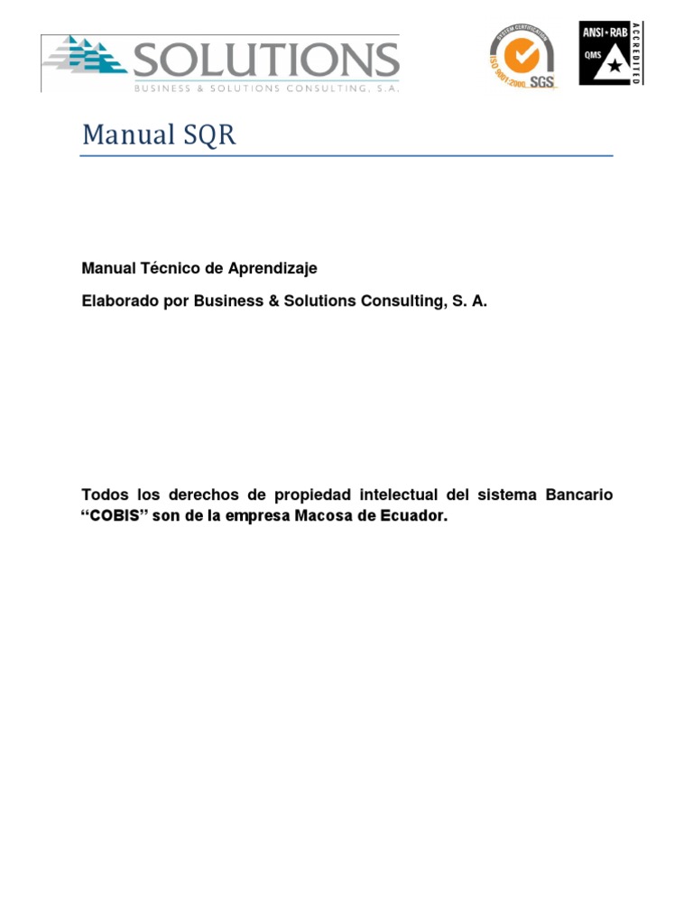 Manual de SQR: Tutorial y Ejemplos | PDF | Comillas | Archivo de ...