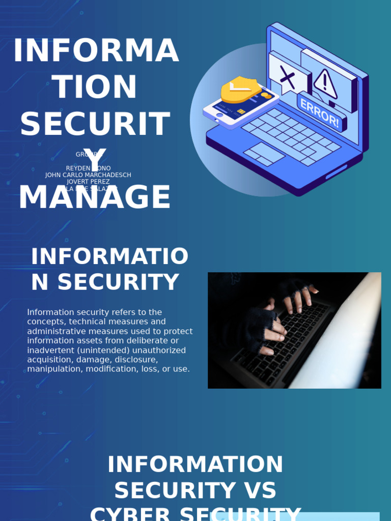 Group 3 Information Security Management | PDF | Information Security ...