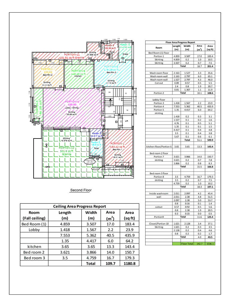 Second Floor Layout and Dimensions | PDF