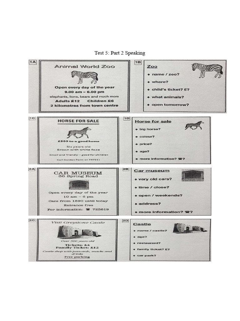 Test 5 Speaking | PDF
