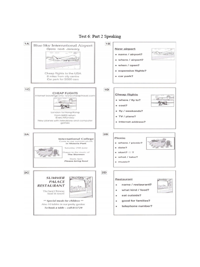 Test 6 Speaking | PDF