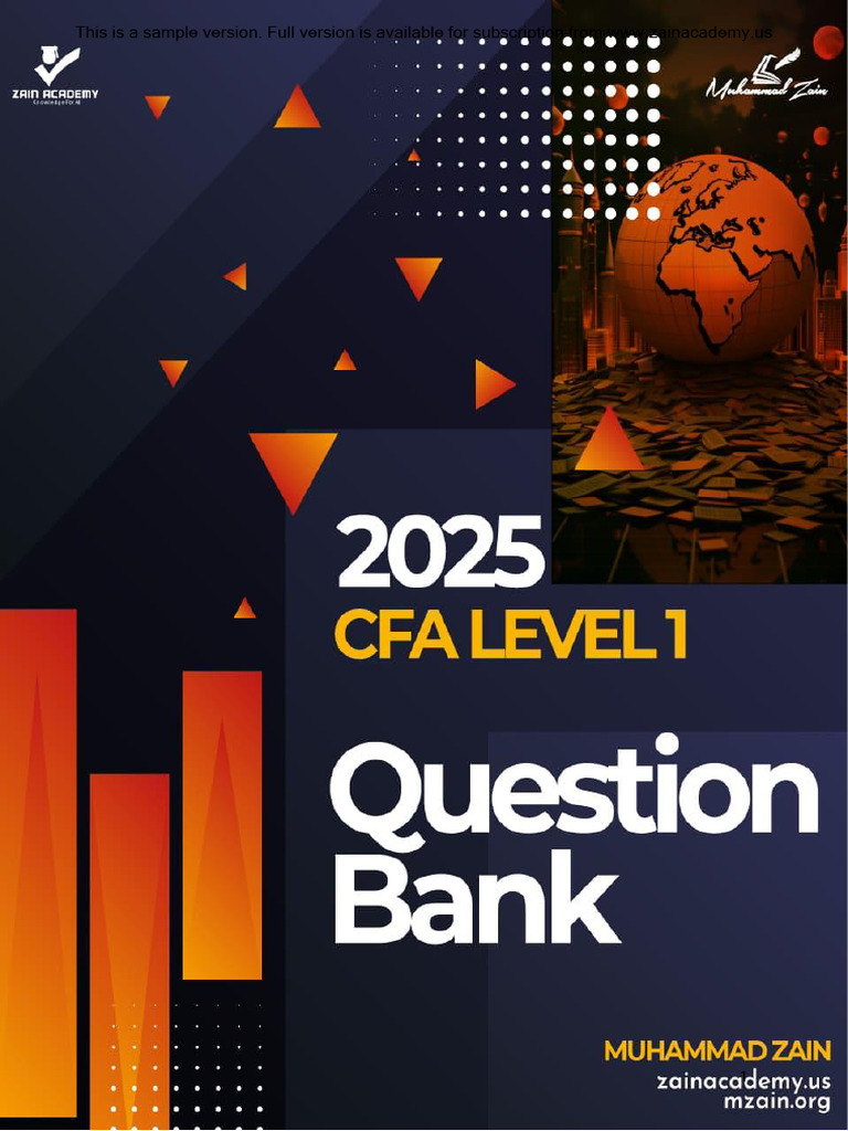 Sample of CFA Level 1 Question Bank 2025 | PDF | Monopoly