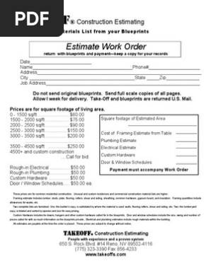 Work Order