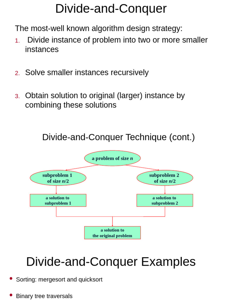 Divide and Conquer | PDF | Algorithms | Theoretical Computer Science