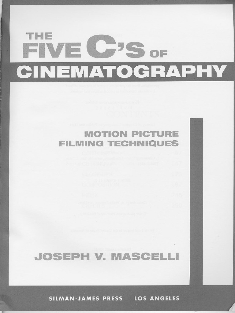 five cs of cinematography pdf