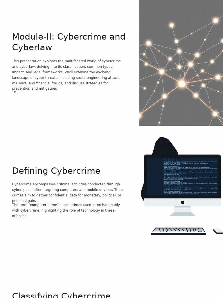 Module II Cybercrime and Cyberlaw | PDF | Cybercrime | Security
