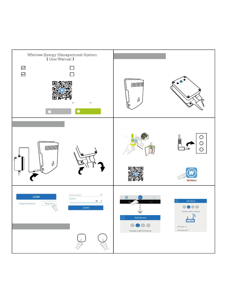 WEMeter Wireless Energy Management Guide | PDF | Timer | Mobile App