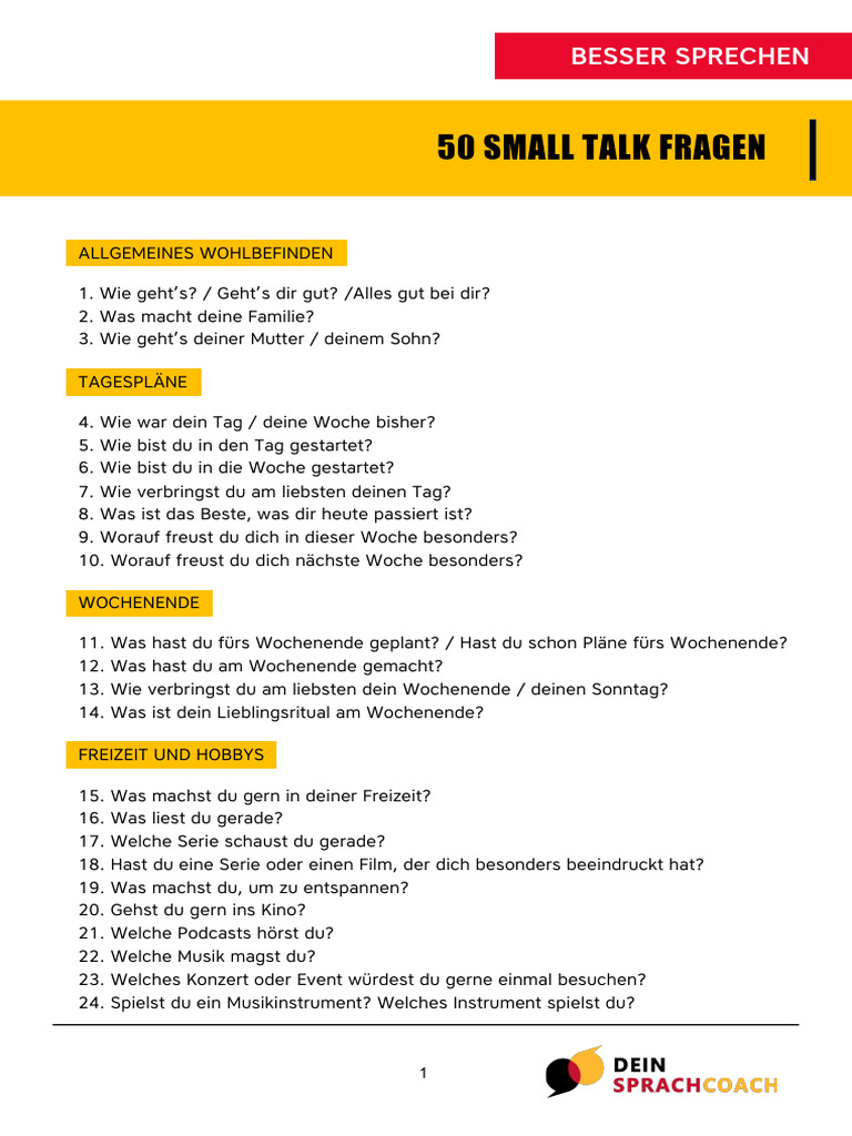 Small Talk | PDF