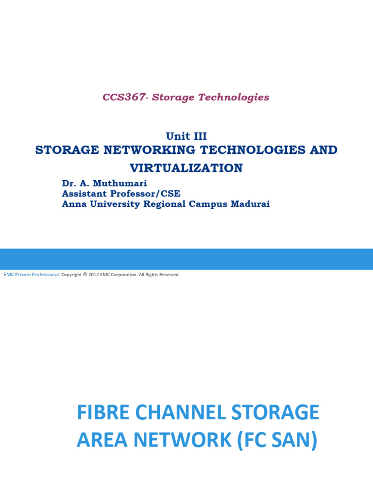 Fibre Channel SAN Overview and Components | PDF | Computer Network ...