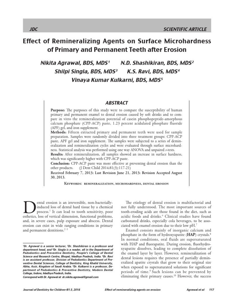 Surface Micro Hardness | PDF | Tooth Enamel | Dentistry