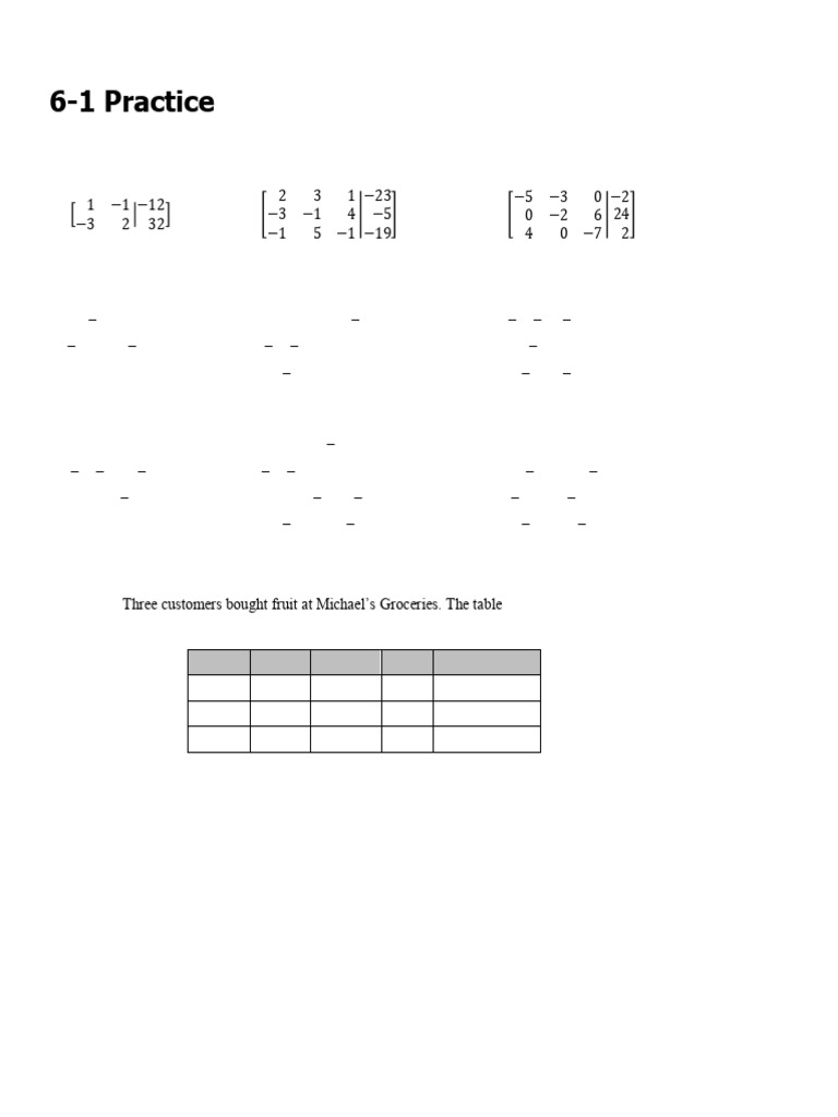 Multivariable Linear Systems And Row Operations