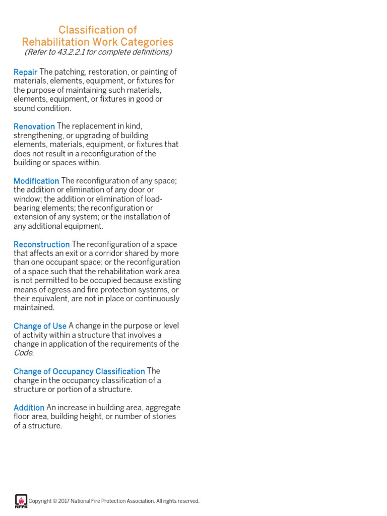 Rehabilitation Work Categories Explained | PDF