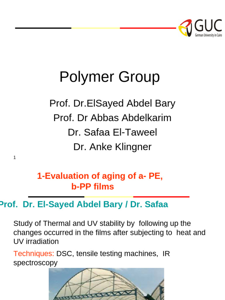 Polymer Research and Development Projects | PDF | Polymers | Fiberglass