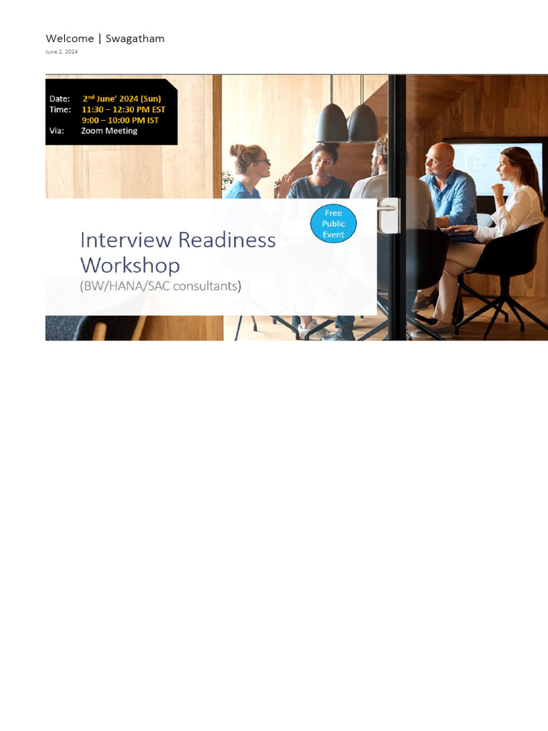 Interview Preparation Workshop Guide | PDF | Computing