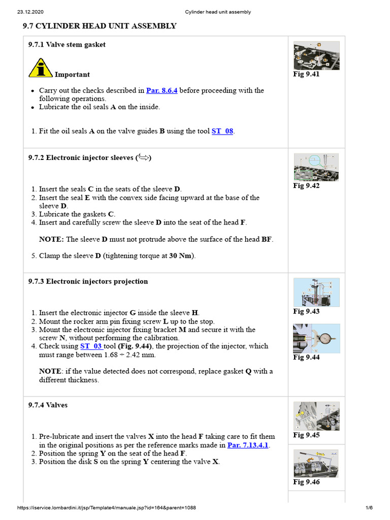Cylinder Head Assembly Guide | PDF | Engines | Internal Combustion Engine