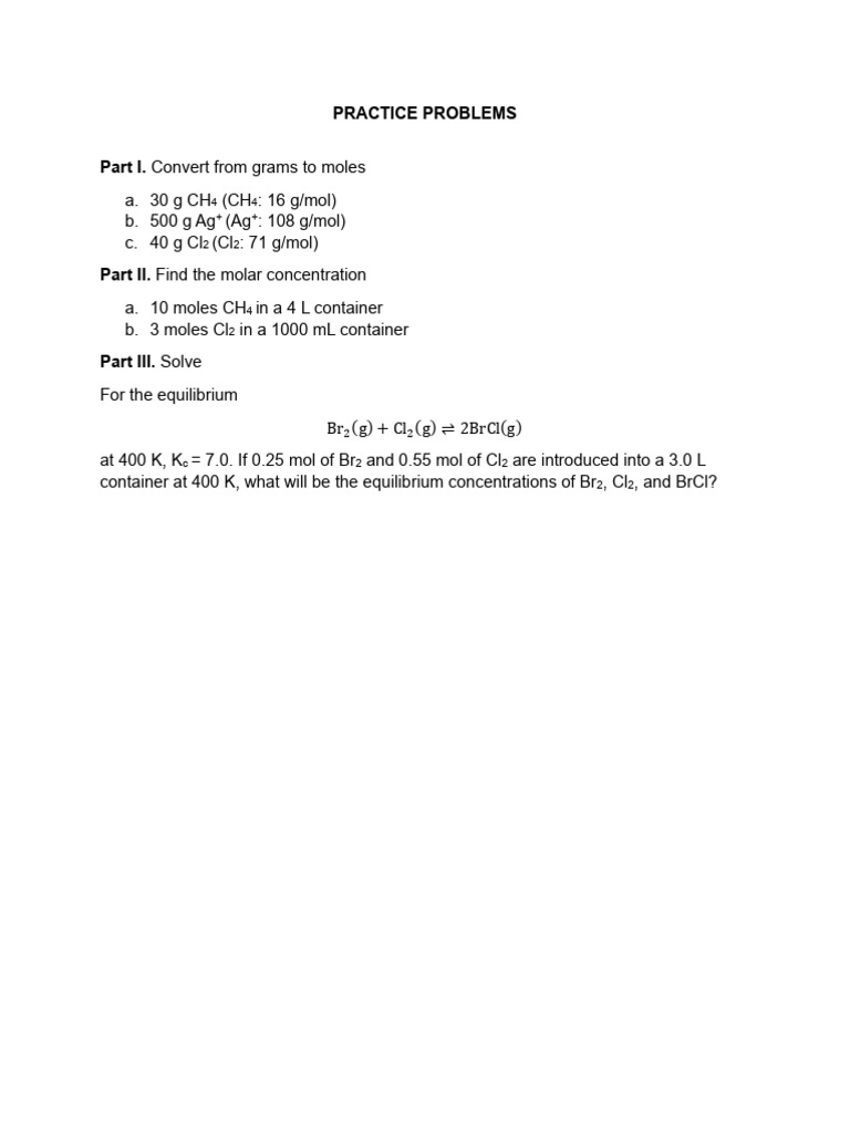 Practice Problems | PDF