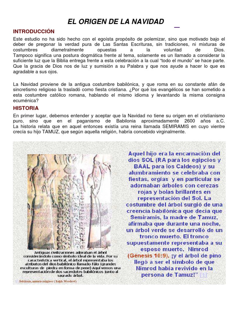 Origen de La Navidad | PDF