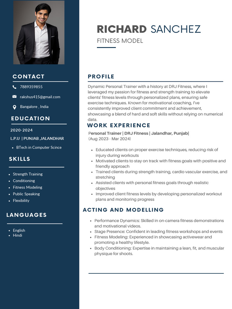 Blue Simple Professional CV Resume | PDF