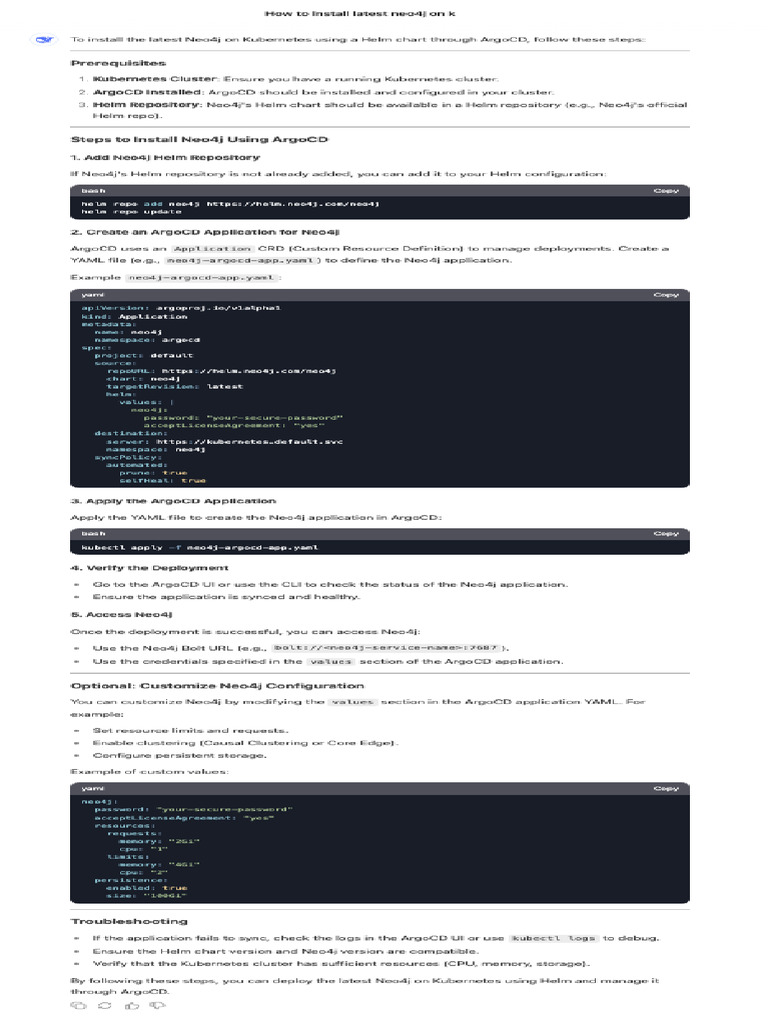 Neo4j On Kubernetes | PDF