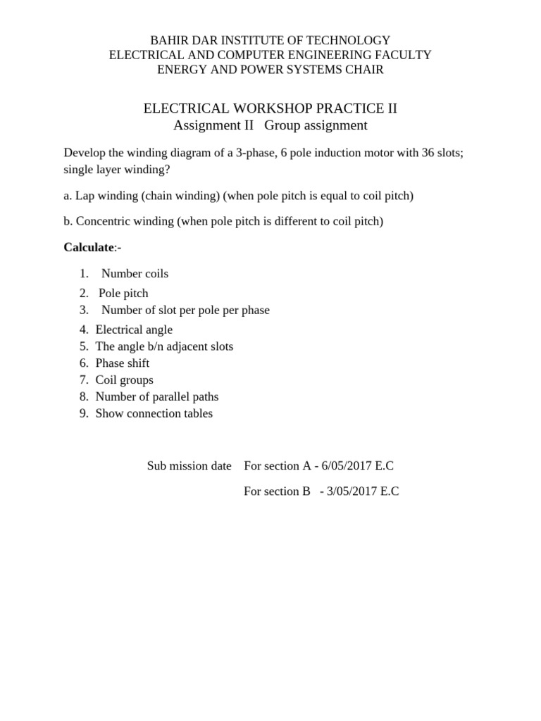 Electrical Workshop Practice II | PDF