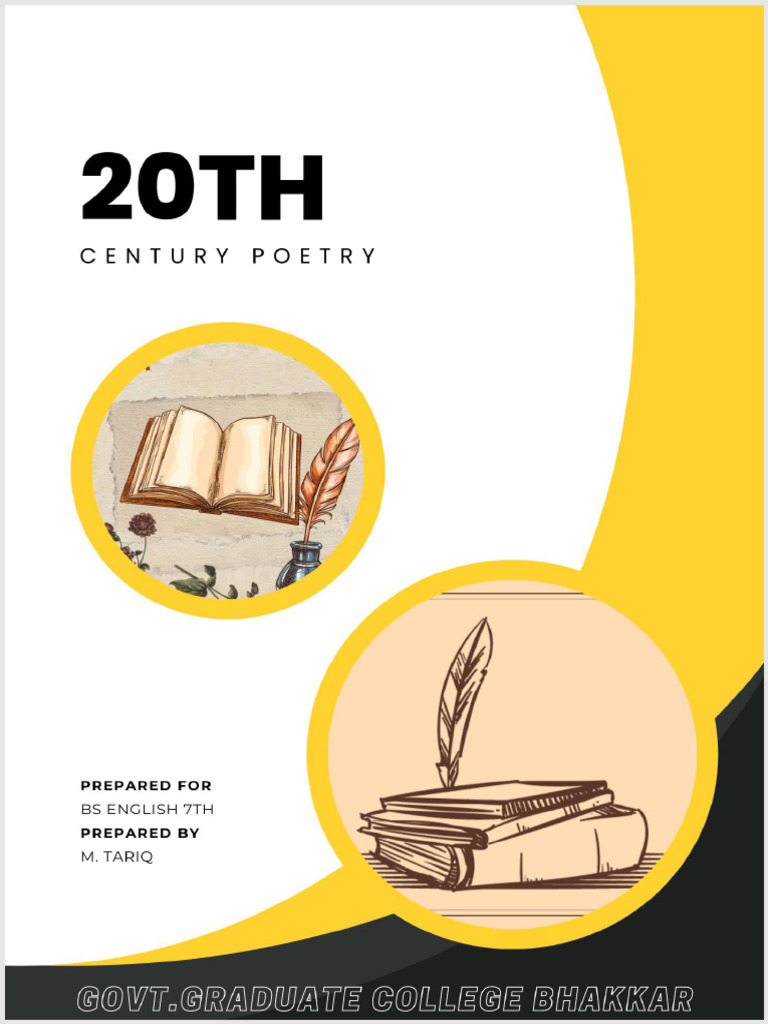 20th Century Poetry LQs by M TARIQ 16 | PDF | W. B. Yeats | Romanticism