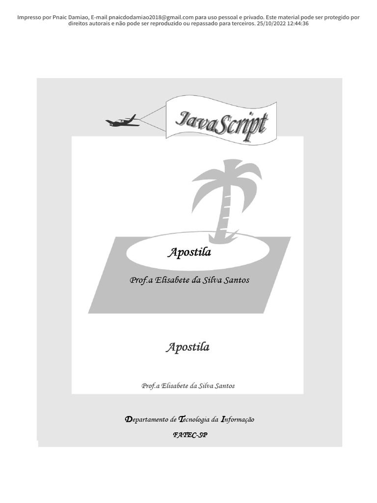 Apostila de JavaScript para Iniciantes | PDF | Script Java | Rede ...