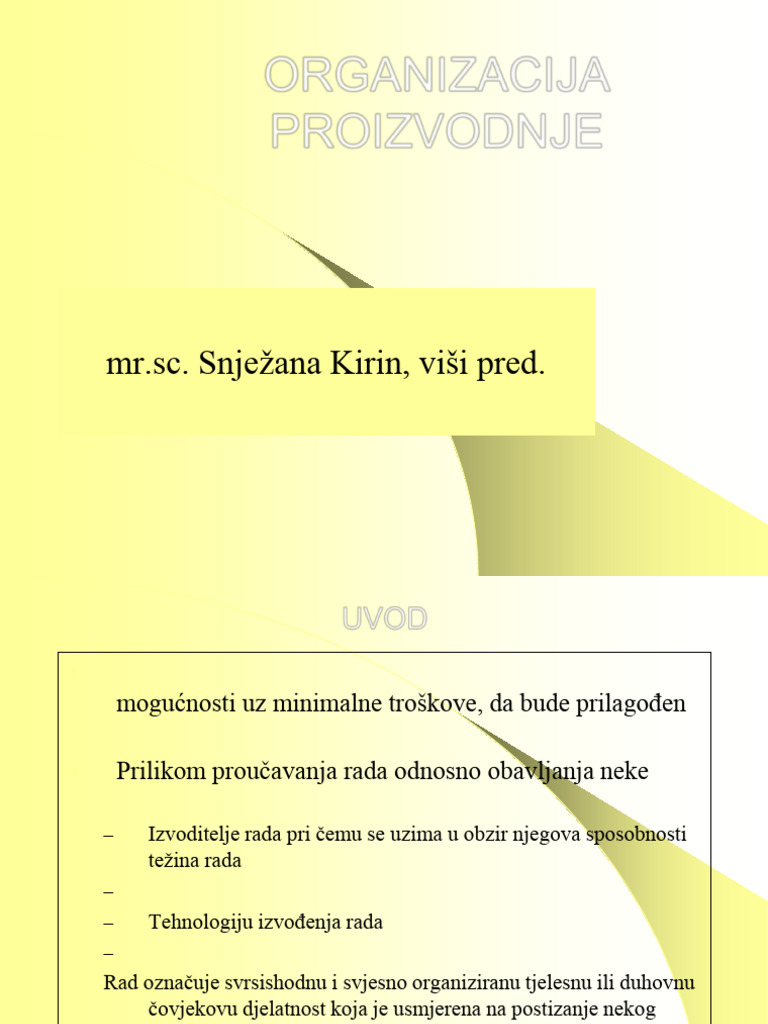 Ilide - Info Organizacija Proizvodnje PR | PDF