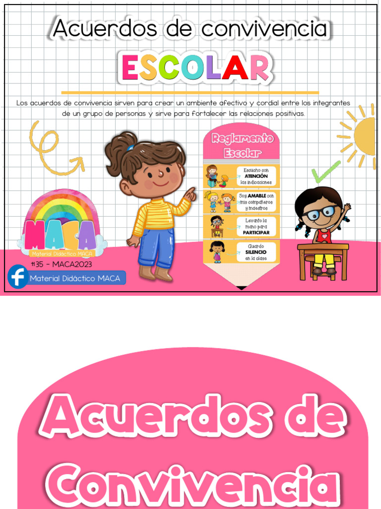 Acuerdos de Convivencia Escolar | PDF