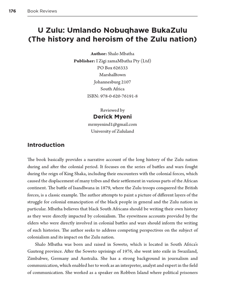 Zulu Nation History and Heroism Review | PDF | Zulu Kingdom