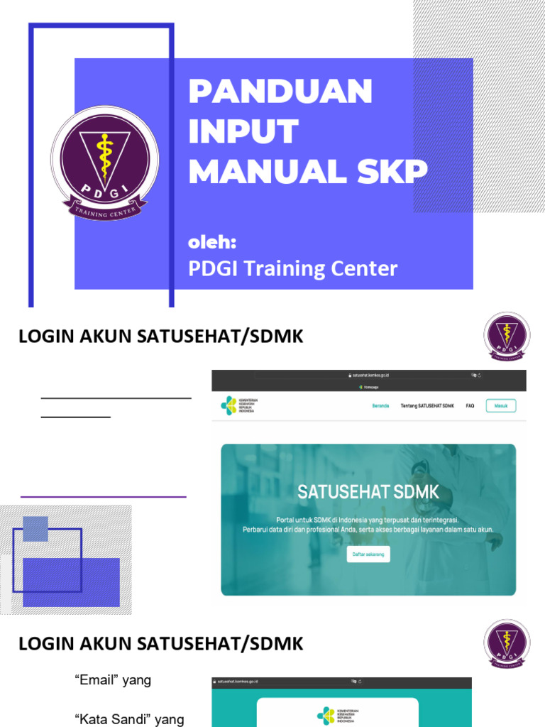 Panduan Input Manual SKP di Satusehat | PDF