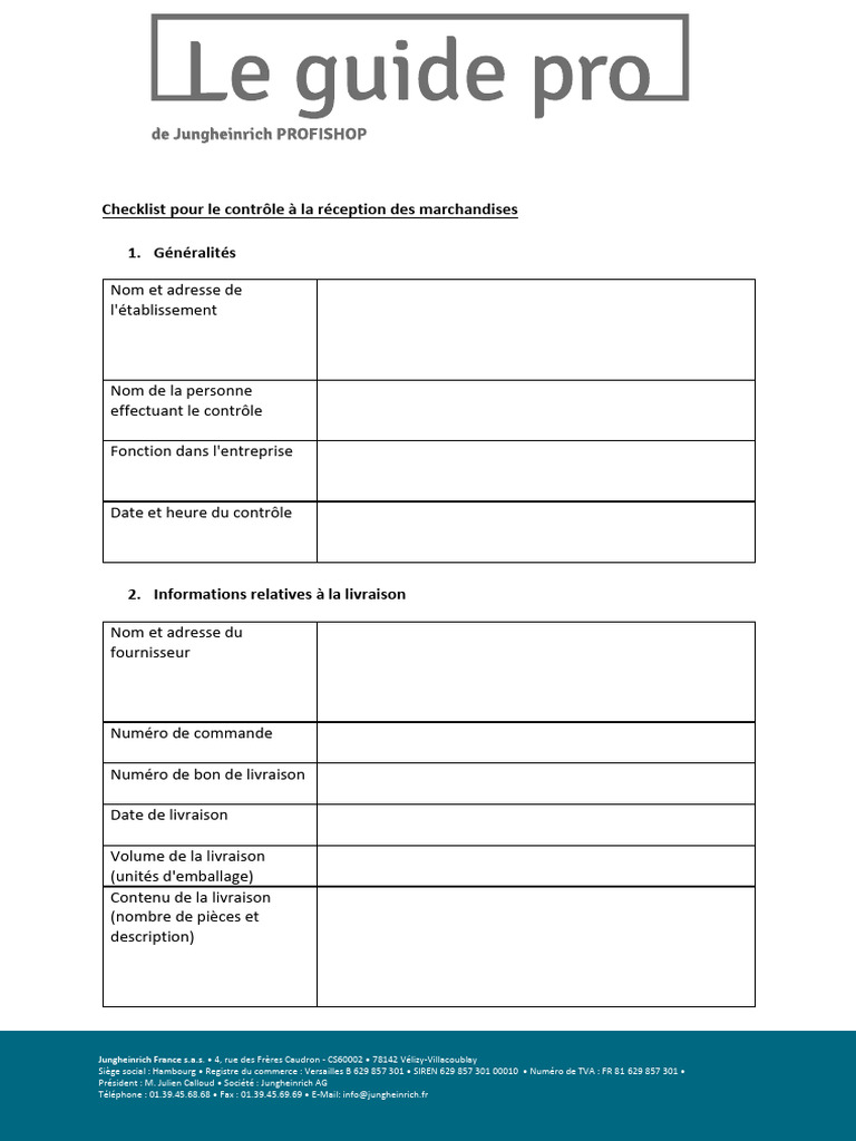 Contrôle à la Réception des Marchandises | PDF | Technologies de l ...