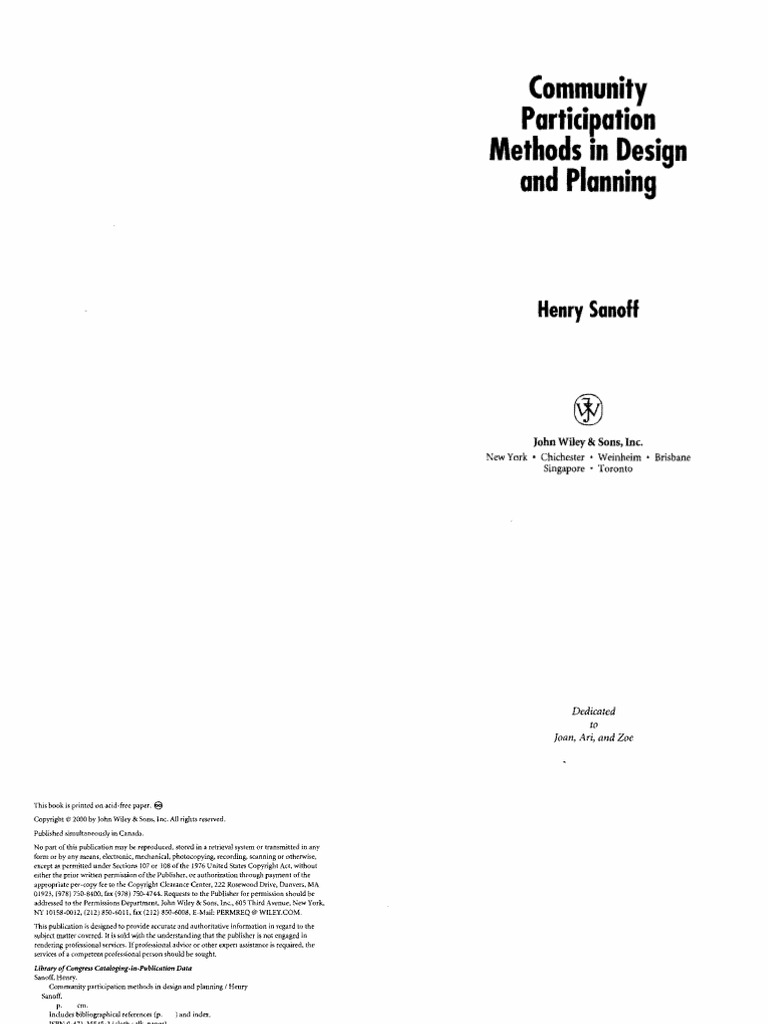 Community Participation Methods | PDF