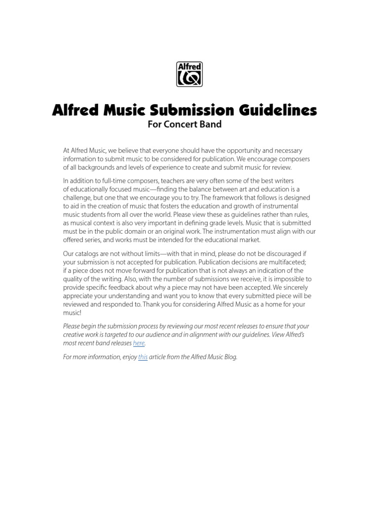 band-guidelines | PDF | Saxophone | Trombone