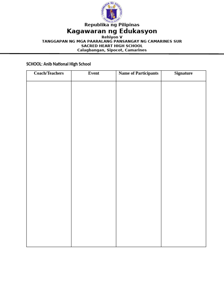 Registration SACRED | PDF