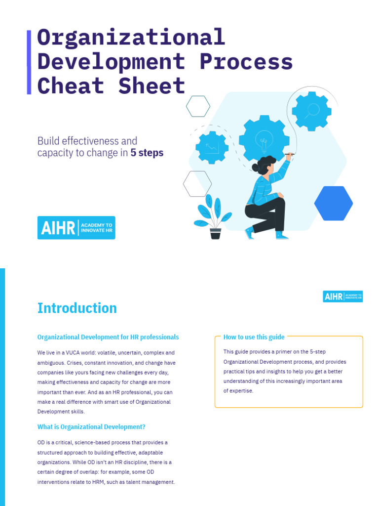 AIHR Organizational Development Process Cheat Sheet | PDF ...