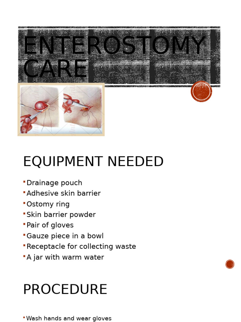 Enterostomy Care Procedure for Infants | PDF