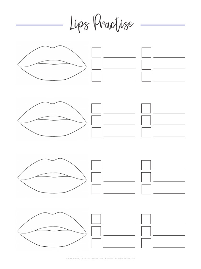 Letter Lips-Practise | PDF