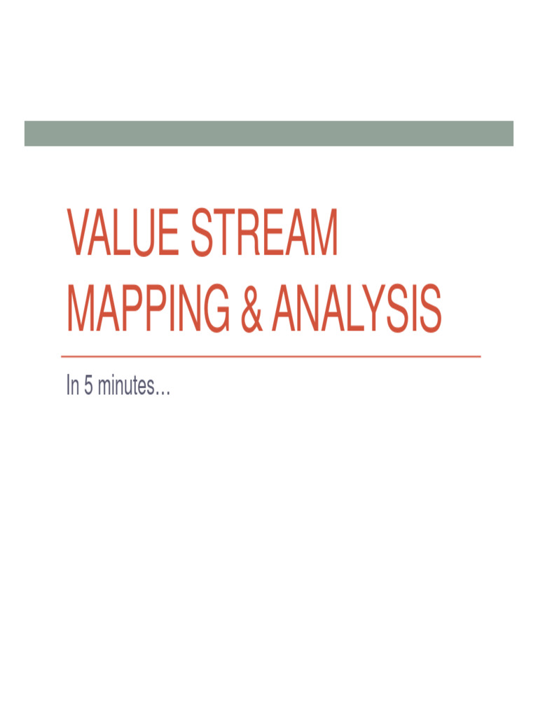 Value Stream Mapping Essentials Guide | PDF | Business