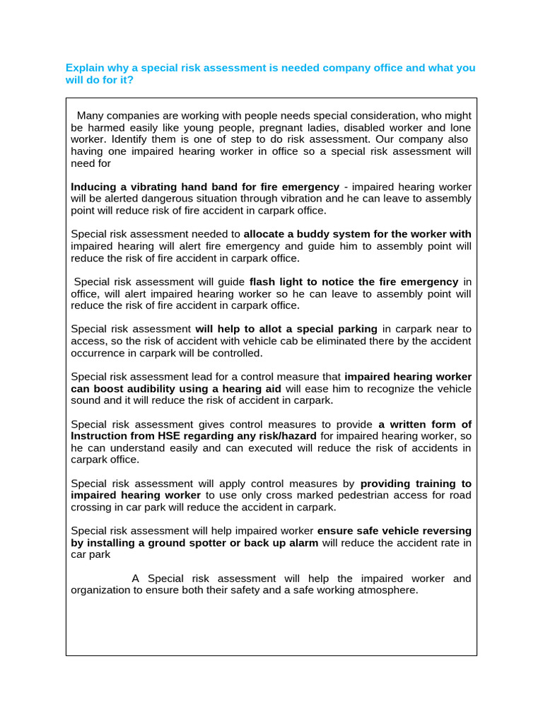 Special Risk Assessment Guide | PDF | Risk | Risk Assessment