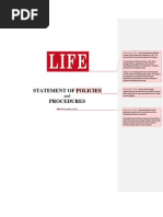Download LIFE Policy and Procedures Reviewed By MLM Advocate Troy Dooly by Troy Dooly SN82515820 doc pdf