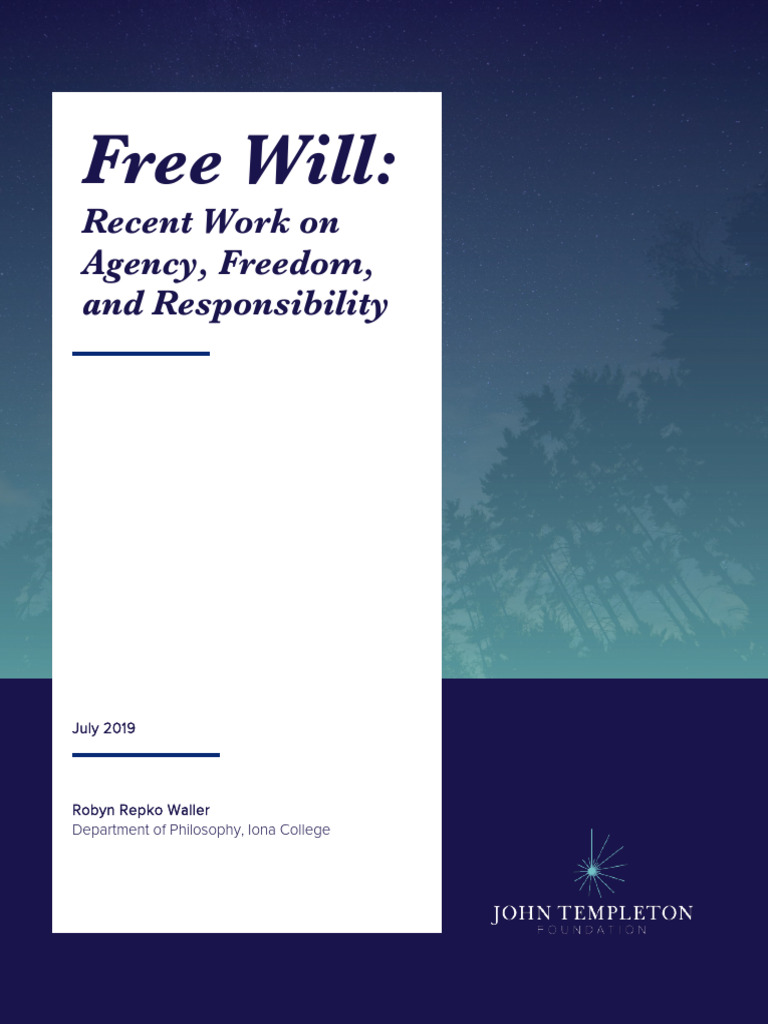 Free Will: Agency, Freedom, Responsibility | PDF | Free Will | Determinism