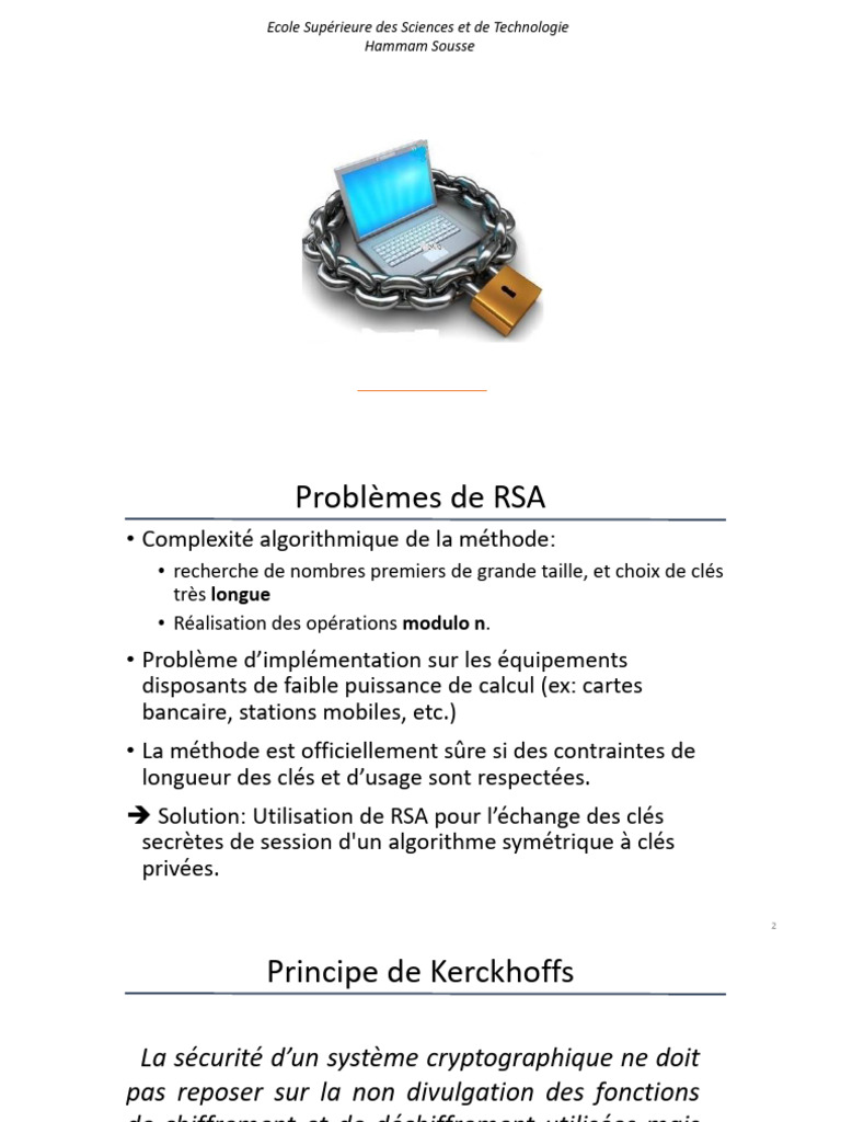 Cryptographie : RSA et Diffie-Hellman | PDF | Cryptage | Public-key ...