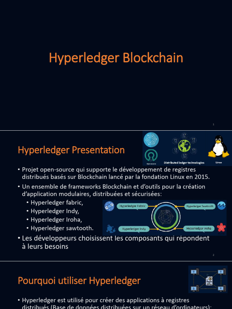 Introduction à Hyperledger Blockchain | PDF | IBM | Crytomonnaies
