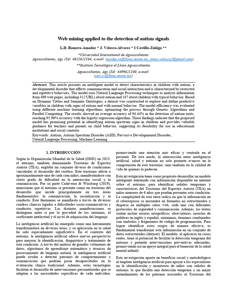 Document 2 | PDF | Autismo | Desorden hiperactivo y deficit de atencion