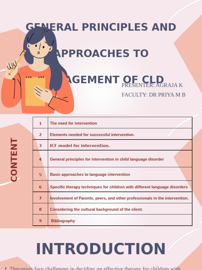 General Principles and Approaches To Management in CLD | PDF | Autism ...