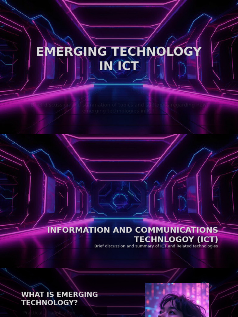 Emerging Technologies in ICT Overview | PDF | Automation | Information ...